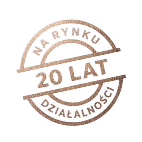 20 lat na rynku działalności